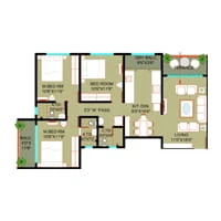 Renuka Brzee Ravet 3 BHK Floor Plan Image
